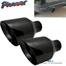 2X Dodge Srt Ram Big Black Exhaust Tip 2.5 Inlet Angle Cut Double Wall. Fixed Price $83.00.