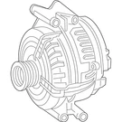 Genuine Mercedes-benz Oe Reman Alternator 009-154-02-02-83. Fixed Price $504.48.