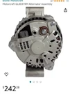 Motorcraft GL8697RM Alternator Assembly. Fixed Price $120.00.