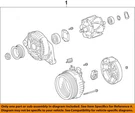 Toyota Oem 17-22 Highlander Electrical Alternator-alternator 2706031410. Fixed Price $663.17.