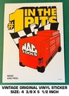 Mac Tools #1 The Pits - Vintage Original Vinyl Decal Sticker Automotive. Fixed Price $9.45.