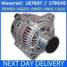 For Maserati Coupe / 4200 Gt Spyder V8 4.2 187687 179546 New 150AMP Alternator. Fixed Price $375.05.