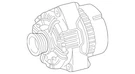 Genuine Mercedes-benz Remanufactured Alternator 010-154-32-02-83. Fixed Price $367.07.