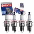 4 Pc Denso Platinum Long Life Spark Plugs For 1969-1988 Toyota Corolla 1.2L. Fixed Price $38.64.