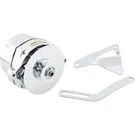 1-WIRE Chrome Alternator, 100 Amp W/bracket, Fits Small Block Ford. Fixed Price $196.99.