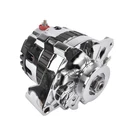 Chrome 160 Amp 12V CS130 Alternator With V-belt Pulley Fits Gm Chevrolet Sbc Bbc. Fixed Price $130.00.