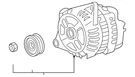 Genuine Mazda Alternator CY01-18-300A. Fixed Price $278.15.