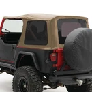 Smittybilt Replacement Soft Top With Tilted Windows For 87 - 95 Jeep Wrangler Yj. Fixed Price $272.49.