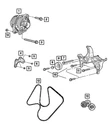 Genuine Mopar Alternator And Compressor Bracket 53034126AA. Fixed Price $8.30.