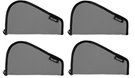 Quantity 4 Total Bulldog Cases Medium Pistol Rug Handgun Metal Soft Grey 15"X6". Fixed Price $59.88.