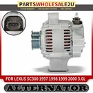 Alternator For Lexus SC300 1997-2000 L6 3.0L 80 AMP/12 Volt Cw 6-GROOVE Pulley. Fixed Price $139.99.