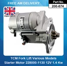 Starter Motor For Isuzu Engine 3LB1 1992- 228000-1130 228000-1131 228000-1132. Fixed Price $171.56.