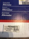 Ac Delco 10344573 Alternator 125AMPS 99-05 Impala. Fixed Price $97.49.