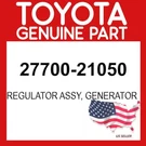 Toyota Genuine 27700-21050 Regulator Assy Generator Oem 2770021050. Fixed Price $105.54.