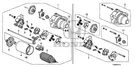 Genuine Honda Starter Core Id (SM-73002) (06312-R40-505RM) (rmd). Fixed Price $490.48.
