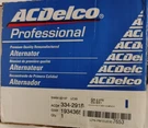 Alternator Acdelco 334-2918, Professional Quality Remanufactured Gm# 19343650. Fixed Price $85.95.