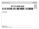 Genuine Bmw Hex Bolt 07-11-9-908-003 New. Fixed Price $15.01.