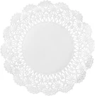 Hoffmaster American White Round Lace Doily, 4" Diameter 1000/CASE. Fixed Price $29.97.
